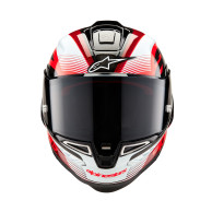 Motorcycle Helmet SUPERTECH R10 TEAM, ALPINESTARS (carbon/red/white) 2026