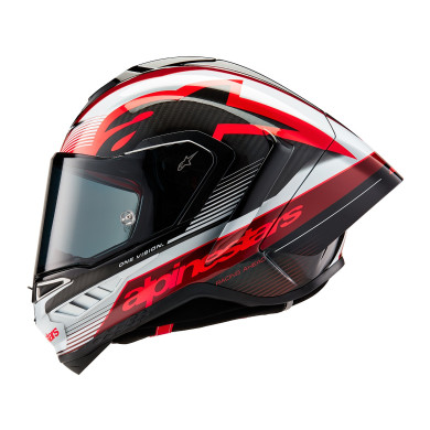 Motorcycle Helmet SUPERTECH R10 TEAM, ALPINESTARS (carbon/red/white) 2026