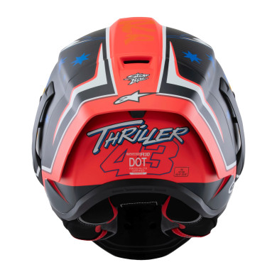 SUPERTECH R10 motoros bukósisak Limited Edition Jack Miller – carbon matt/piros/kék/sárga/fehér – ALPINESTARS 2025