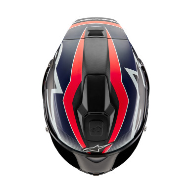 ALPINESTARS Supertech R10 TEAM 2026 matt carbon/red fluo/blue/white motorbike helmet ECE 22.06 FIM DOT