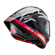Motorradhelm ALPINESTARS Supertech R10 TEAM 2026 matt carbon/rot fluo/blau/weiß ECE 22.06 FIM DOT