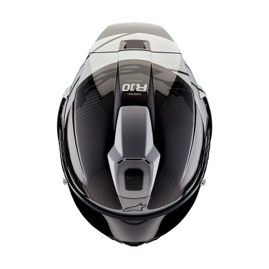 Celoheliová přilba Alpinestars S-R10 Carbon Element (Stříbrná/Černá) – FIM