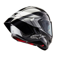 Integralhelm Alpinestars S-R10 Carbon Element (Silber/Schwarz) - FIM