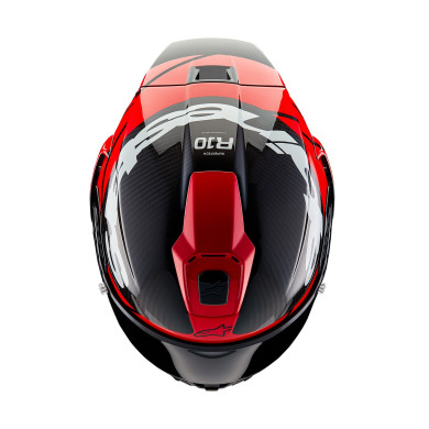 Motorradhelm SUPERTECH R10 ELEMENT, ALPINESTARS (carbon/red fluo/white) 2026