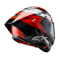 motorcycle helmet SUPERTECH R10 ELEMENT, ALPINESTARS (carbon/red fluo/white) 2026