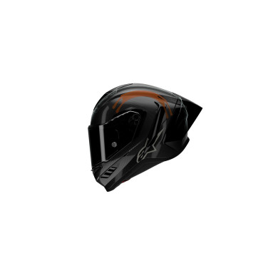 Motorradhelm SUPERTECH R10 SOLID, ALPINESTARS (gloss carbon/matt carbon) 2026