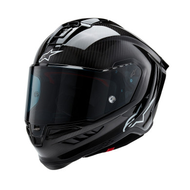 kask motocyklowy SUPERTECH R10 SOLID, ALPINESTARS (gloss carbon/matt carbon) 2026