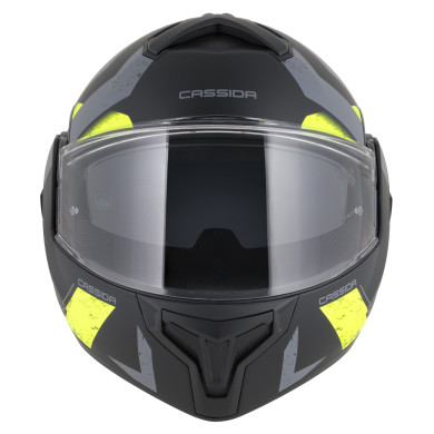 Cassida MultiFlip Korp Fluo flip-up helmet, sun visor, Pinlock, ECE 22.06