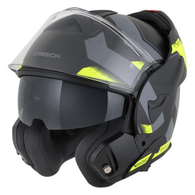 Kask motocyklowy Cassida MultiFlip Korp Fluo flip-up, blenda, Pinlock, ECE 22.06