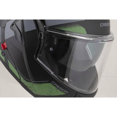 Cassida MultiFlip Korp Green Klapphelm, Sonnenblende, Pinlock, ECE 22.06