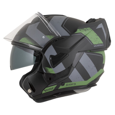 Cassida MultiFlip Korp Green Klapphelm, Sonnenblende, Pinlock, ECE 22.06
