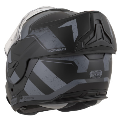 Cassida MultiFlip Korp Grey flip-up helmet, sun visor, Pinlock, ECE 22.06