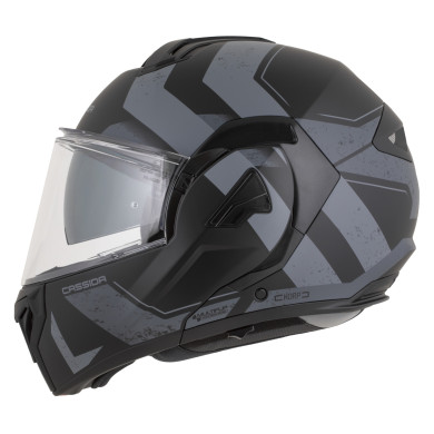 Cassida MultiFlip Korp Grey flip-up helmet, sun visor, Pinlock, ECE 22.06
