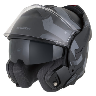 Cassida MultiFlip Korp Grey Klapphelm, Sonnenblende, Pinlock, ECE 22.06