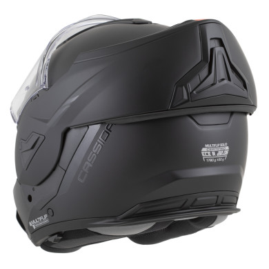 Cassida MultiFlip BlackOut Klapphelm, Sonnenblende, Pinlock, ECE 22.06