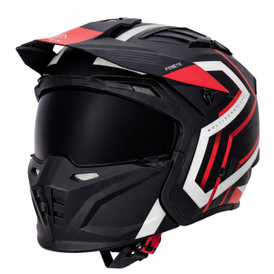 HORN-Motorradhelm MultiX – abnehmbares Kinnteil, Visier, ECE 22.06