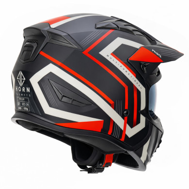 HORNMultiX motorcycle helmet – removable chin guard, visor, ECE 22.06