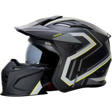 HORNMultiX motorcycle helmet – removable chin guard, visor, ECE 22.06