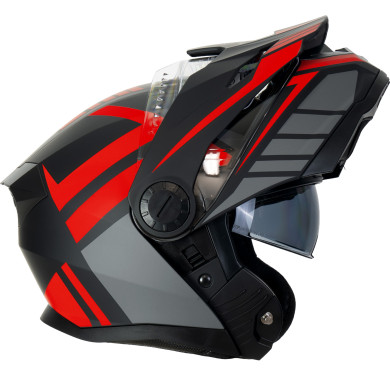 Horn Multi-Tour ECE 22.06 motorbike jaw helmet with visor, visor and under intercom