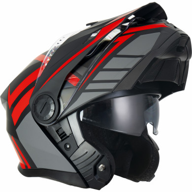 Horn Multi-Tour ECE 22.06 motorbike jaw helmet with visor, visor and under intercom