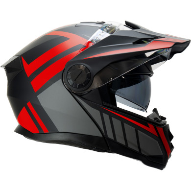Horn Multi-Tour ECE 22.06 motorbike jaw helmet with visor, visor and under intercom