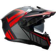 Horn Multi-Tour ECE 22.06 motorbike jaw helmet with visor, visor and under intercom