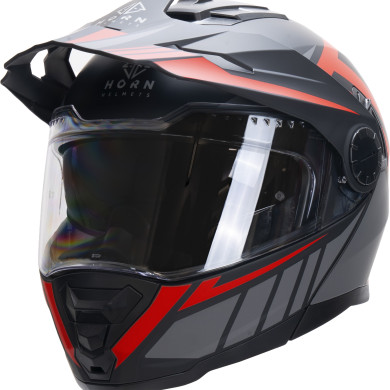 Horn Multi-Tour ECE 22.06 motorbike jaw helmet with visor, visor and under intercom