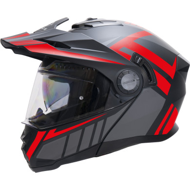 Horn Multi-Tour ECE 22.06 motorbike jaw helmet with visor, visor and under intercom