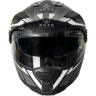 Horn Multi-Tour ECE 22.06 motorbike jaw helmet with visor, visor and under intercom