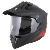 Kask ZED XD1 czarny mat/czerwony – adventure, blenda, FogCity®