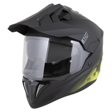 Motocyklová přilba ZED XD1 2026 černá mat / žlutá fluo ECE 22.06 FogCity