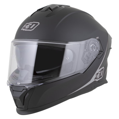 ZED K40 2026 integrál motoros bukósisak matt fekete / sötétszürke ECE 22.06 FogCity
