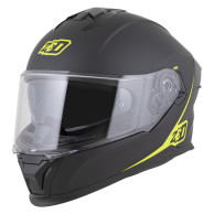ZED K40 2026 integrál motoros bukósisak matt fekete / sárga fluo ECE 22.06 FogCity