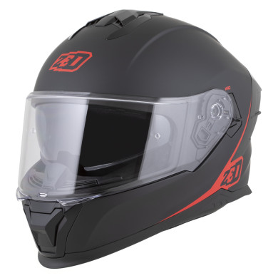 ZED K40 2026 integrál motoros bukósisak matt fekete / piros ECE 22.06 FogCity
