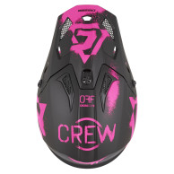Krosová prilba Cassida Cross Cup 2 Crew 2026 čierna matná / ružová fluo ECE 22.06