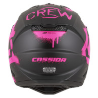 Krosová přilba Cassida Cross Cup 2 Crew 2026 černá mat / růžová fluo ECE 22.06