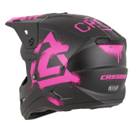 Crosshelm Cassida Cross Cup 2 Crew 2026 matt schwarz / pink fluo ECE 22.06