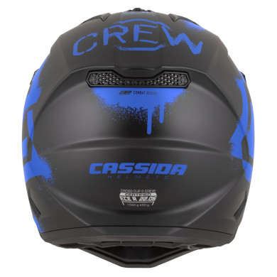 Cassida Cross Cup 2 Crew čierny mat - prilba cross ECE 22.06 s interkomom