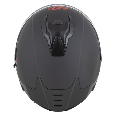 Kask integralny ZED K40 czarny mat – tył z systemem wentylacji