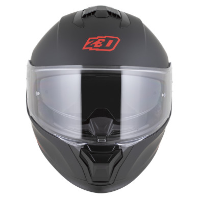 ZED K40 2026 integrál motoros bukósisak matt fekete / piros ECE 22.06 FogCity