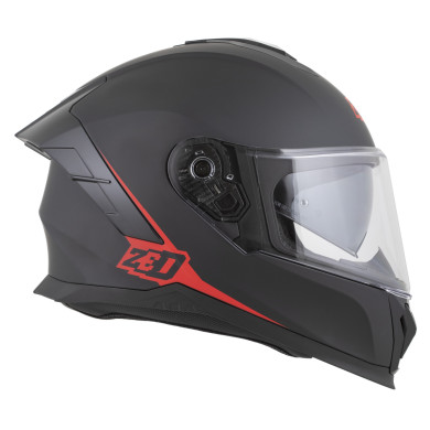 ZED K40 2026 integrál motoros bukósisak matt fekete / piros ECE 22.06 FogCity