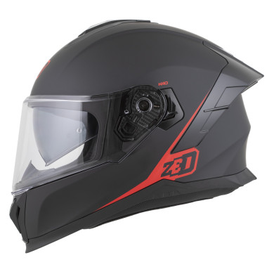 ZED K40 2026 integrál motoros bukósisak matt fekete / piros ECE 22.06 FogCity