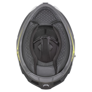 Kask motocyklowy integralny ZED K40 czarno-żółty fluo