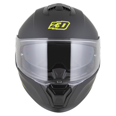 Kask motocyklowy integralny ZED K40 czarno-żółty fluo