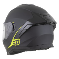Kask motocyklowy integralny ZED K40 czarno-żółty fluo