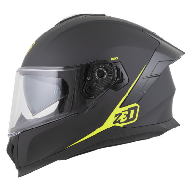 Kask motocyklowy integralny ZED K40 czarno-żółty fluo