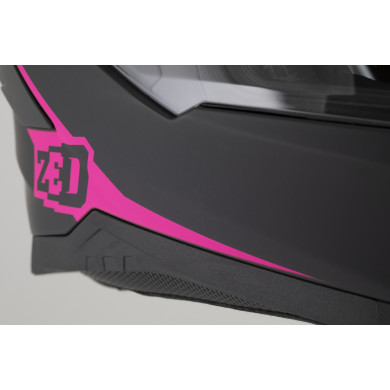 Kask motocyklowy integralny ZED K40 czarno-różowy