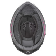 Kask motocyklowy integralny ZED K40 czarno-różowy
