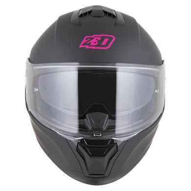 Kask motocyklowy integralny ZED K40 czarno-różowy