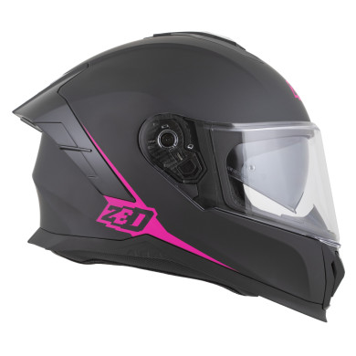 Kask motocyklowy integralny ZED K40 czarno-różowy